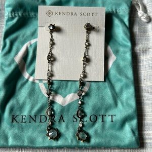 KENDRA SCOTT Antique gold drop earrings